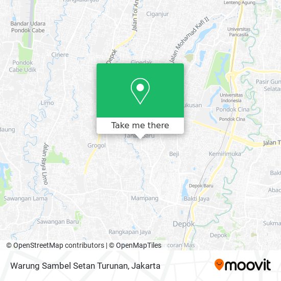 Warung Sambel Setan Turunan map