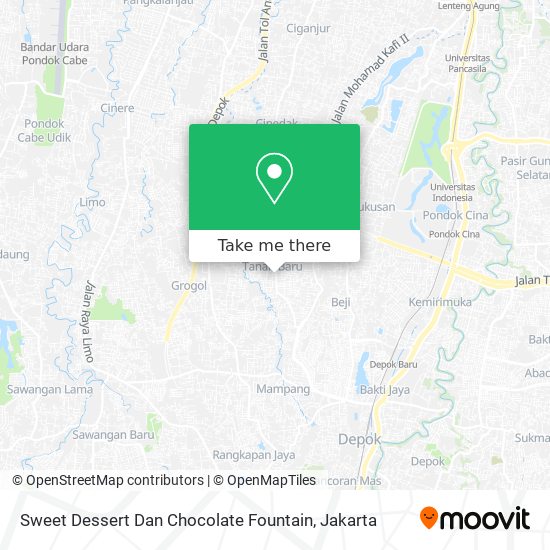 Sweet Dessert Dan Chocolate Fountain map