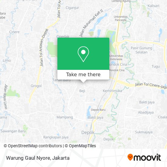 Warung Gaul Nyore map