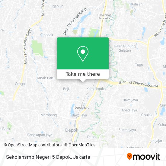 Sekolahsmp Negeri 5 Depok map