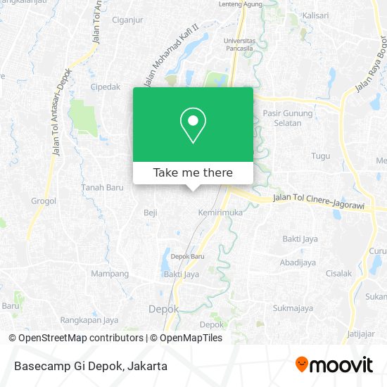 Basecamp Gi Depok map