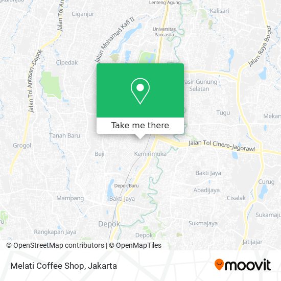 Melati Coffee Shop map