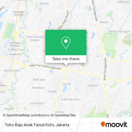 Toko Baju Anak Faisal Kid's map