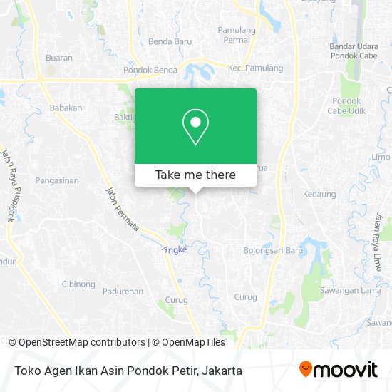 Toko Agen Ikan Asin Pondok Petir map