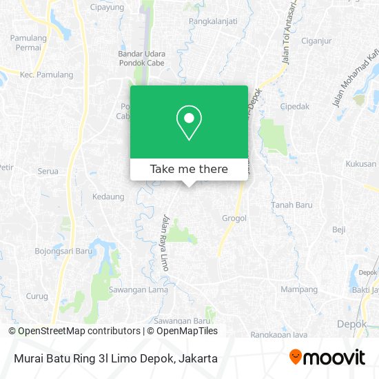 Murai Batu Ring 3l Limo Depok map