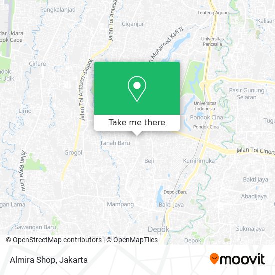 Almira Shop map