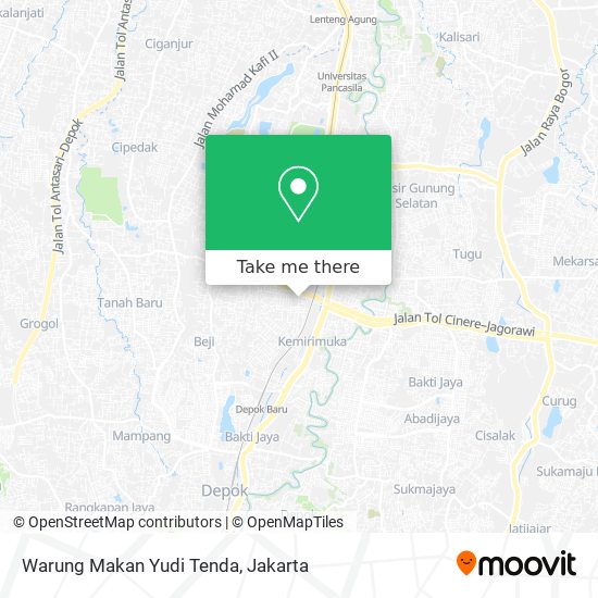 Warung Makan Yudi Tenda map