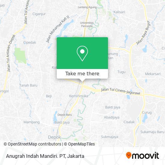 Anugrah Indah Mandiri. PT map