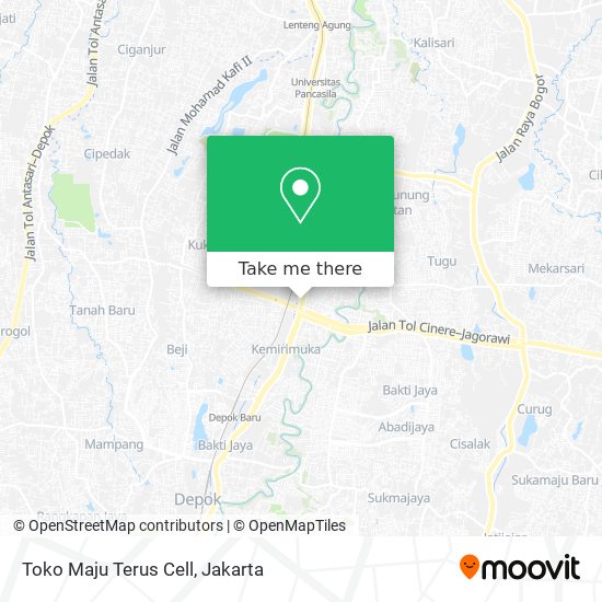 Toko Maju Terus Cell map