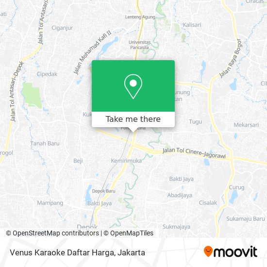 Venus Karaoke Daftar Harga map