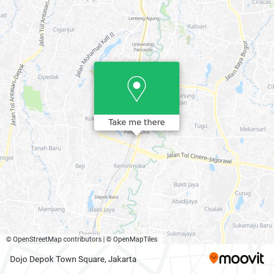 Dojo Depok Town Square map