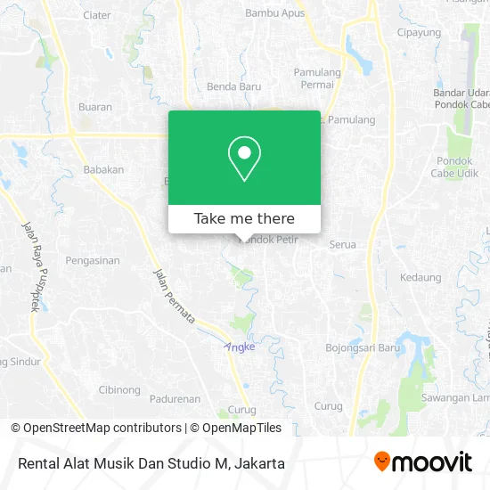 Rental Alat Musik Dan Studio M map