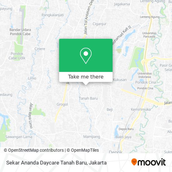 Sekar Ananda Daycare Tanah Baru map