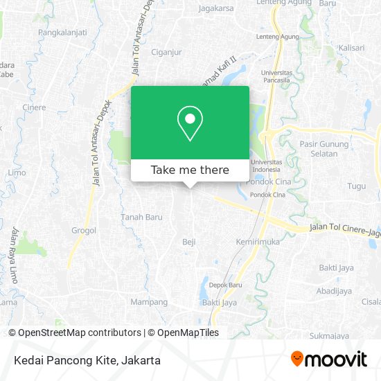 Kedai Pancong Kite map