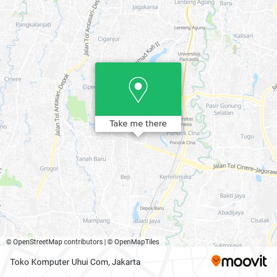 Toko Komputer Uhui Com map