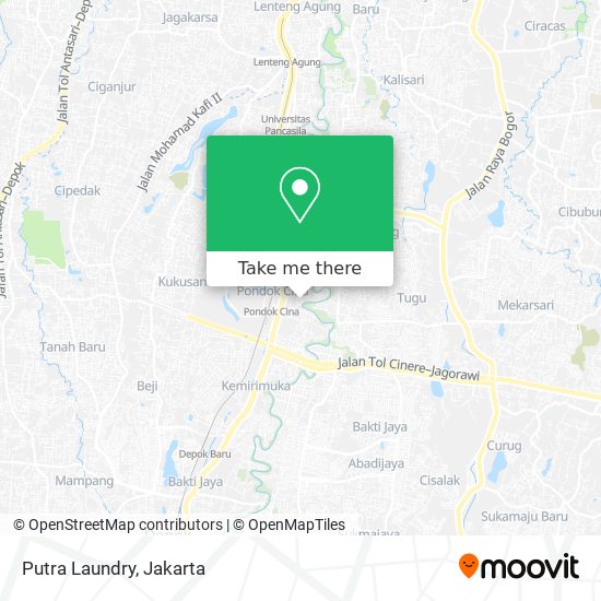 Putra Laundry map