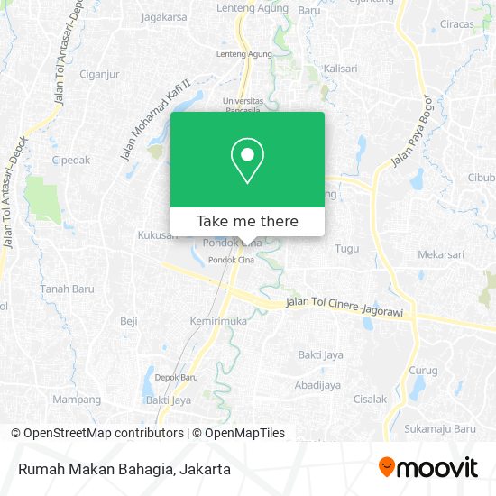 Rumah Makan Bahagia map