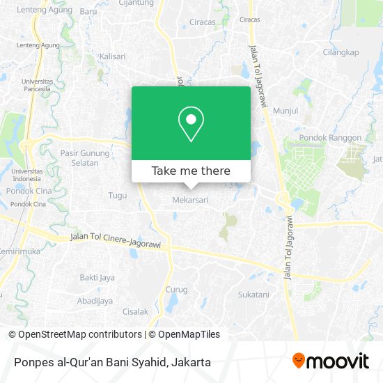 Ponpes al-Qur'an Bani Syahid map