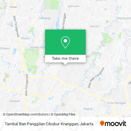 Tambal Ban Panggilan Cibubur Kranggan map