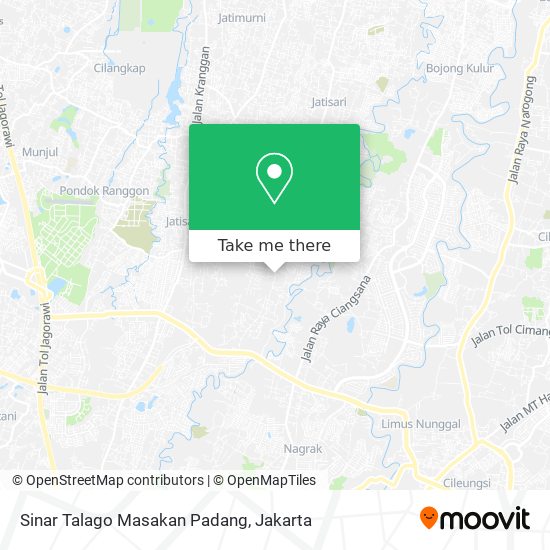 Sinar Talago Masakan Padang map