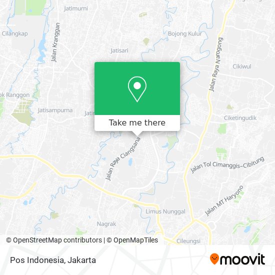 Pos Indonesia map