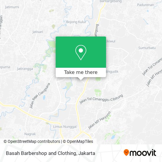 Basah Barbershop and Clothing map