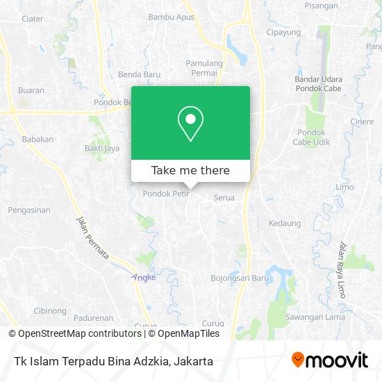 Tk Islam Terpadu Bina Adzkia map