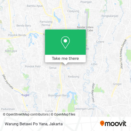 Warung Betawi Po Yana map