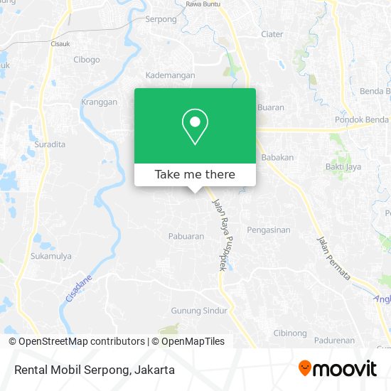 Rental Mobil Serpong map