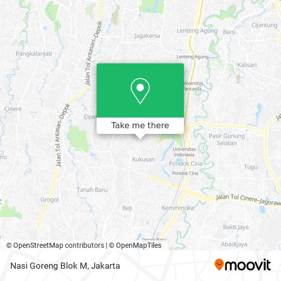 Nasi Goreng Blok M map