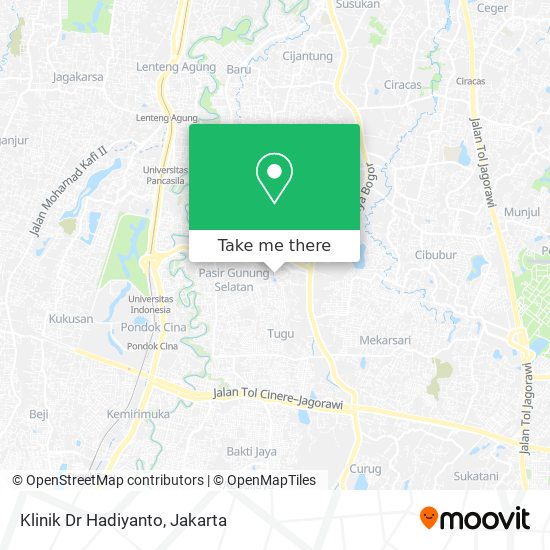 Klinik Dr Hadiyanto map