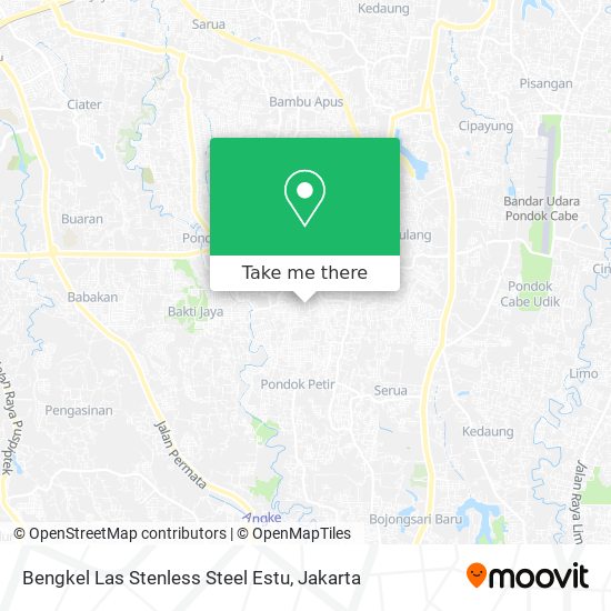 Bengkel Las Stenless Steel Estu map