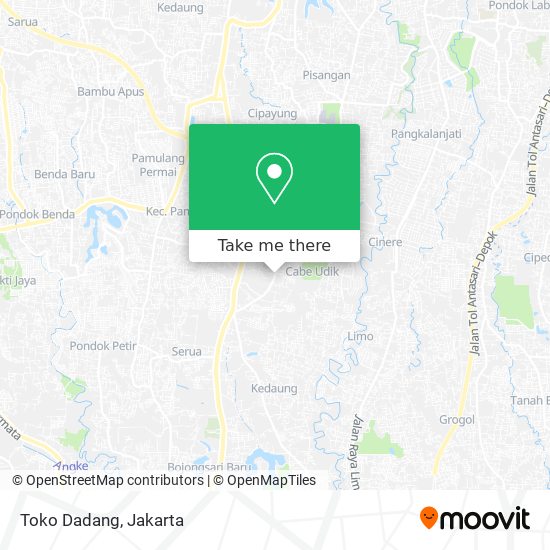 Toko Dadang map