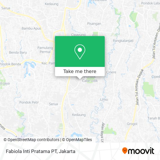 Fabiola Inti Pratama PT map