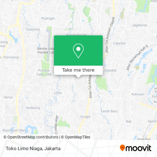 Toko Limo Niaga map