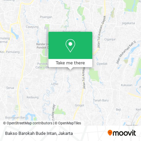 Bakso Barokah Bude Intan map