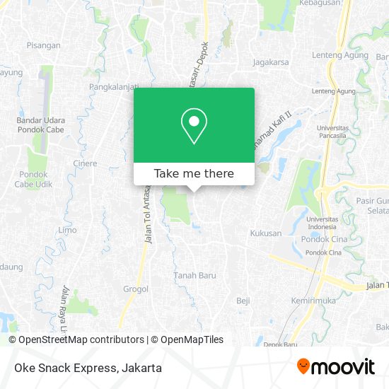 Oke Snack Express map