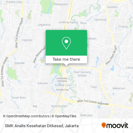 SMK Analis Kesehatan Ditkesad map