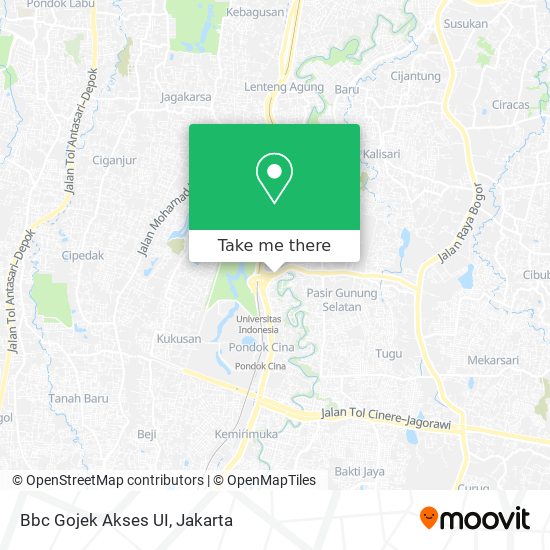 Bbc Gojek Akses UI map