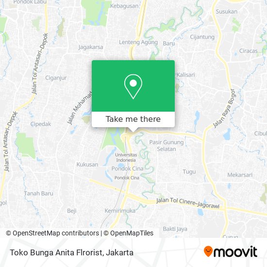 Toko Bunga Anita Flrorist map
