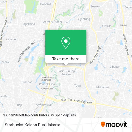 Starbucks-Kelapa Dua map