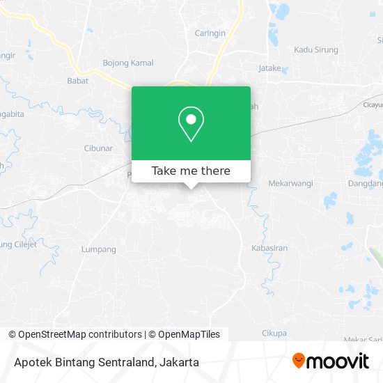 Apotek Bintang Sentraland map