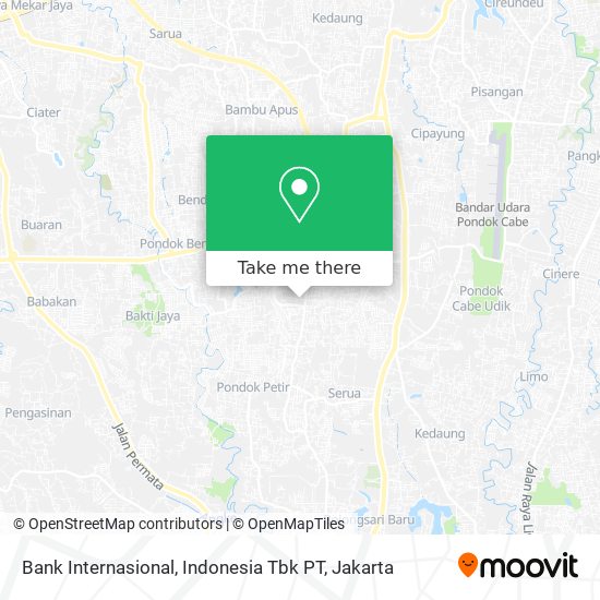 Bank Internasional, Indonesia Tbk PT map