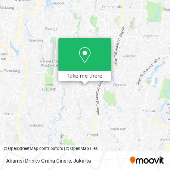 Akamsi Drinks Graha Cinere map