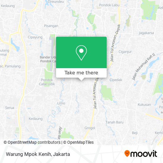 Warung Mpok Kenih map