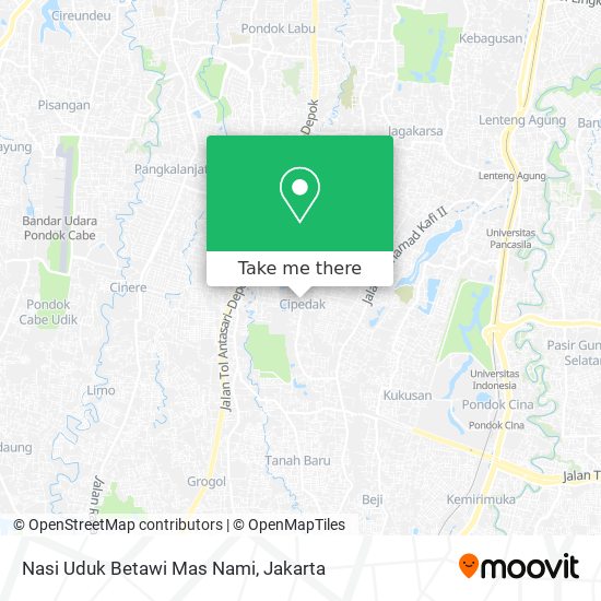 Nasi Uduk Betawi Mas Nami map