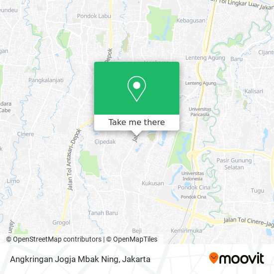 Angkringan Jogja Mbak Ning map