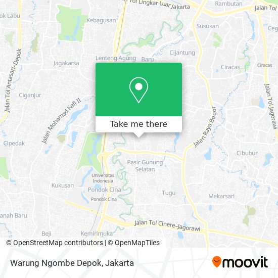 Warung Ngombe Depok map