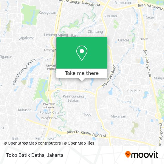 Toko Batik Detha map