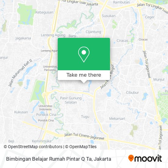 Bimbingan Belajar Rumah Pintar Q Ta map